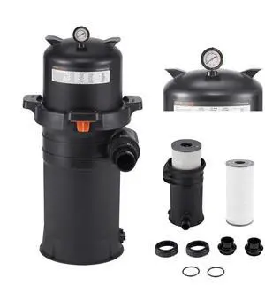 150 sq.ft² Cartridge Pool Filter Valve 9000 GPH Swimming Pool Filtration System