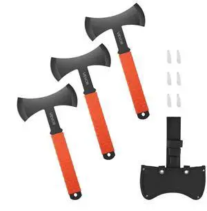Throwing Axes and Tomahawks 3 Pack 11.9 inch Double Bit Axe Throwing Hatchet Set
