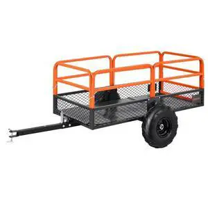 VEVOR Dump Trailer 1600 lbs 22 Cu. Ft Tow Behind Steel Garden Yard Trailer Cart