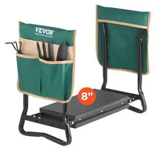 Garden Kneeler and Seat 8" EVA Pad Folding Garden Stool Heavy Duty Garden Bench