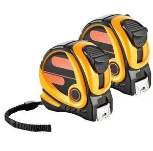 2 Packs Tape Measure 25ft Retractable Imperial Metric for Outdoor Decoration