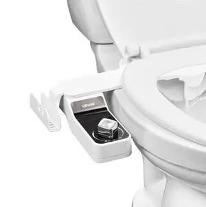 Bidet Attachment for Toilet 0.3" Thin Dual Nozzles Adjustable Pressure