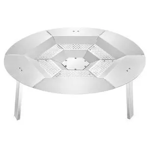 Fire Pit Heat Deflector for Solo Stove Yukon 27 in Bonfire Stainless Steel
