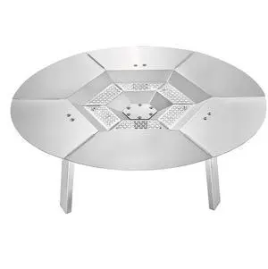Fire Pit Heat Deflector for Solo Stove Yukon 25 in Bonfire Stainless Steel