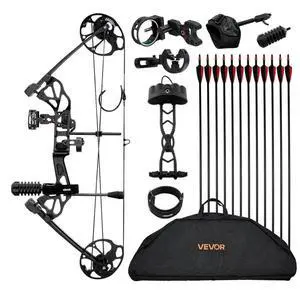 Compound Bow Archery Right Hand Arrow Set 70 Lbs 320 fps Hunting Shooting Target
