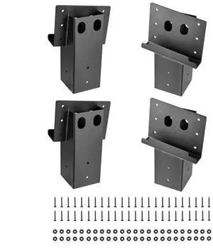Compound Angle Platform Brackets Fit 3.5x3.5 In / 88.9x88.9 mm Lumber 4 Pcs