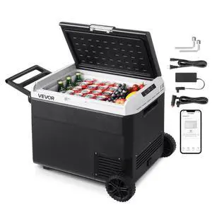 12 Volt Car Refrigerator Portable Freezer 63.4QT Electric Cooler for Camping