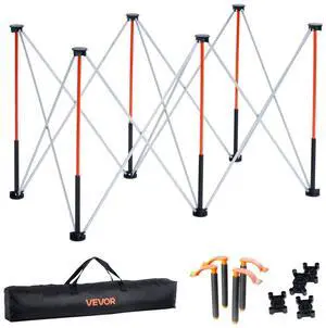 Portable Folding Workstand 4.15 x 2.18ft Collapsible Work Stand 2500lbs Capacity