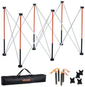 Portable Folding Workstand 4.16 x 2.18ft Collapsible Work Stand 2500lbs Capacity