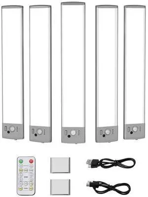 Under Cabinet Lighting 5 PCS 68 LED Motion Sensor Lights Battery Operated