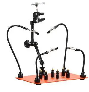 Magnetic Helping Hands Soldering Station Hot Air Gun Holder 6 PCB Holders