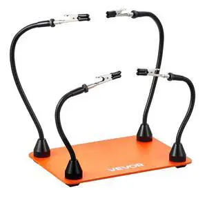 Magnetic Helping Hands Soldering Station 4 Flexible Arms Alligator Clips