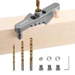 Doweling Jig Kit Self Centering Dowel Drill Jig for Woodworking with Drill Bit