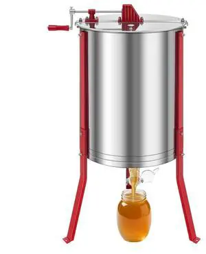 Manual Honey Extractor 6 Frame Beekeeping Honeycomb Spinner Stainless Steel