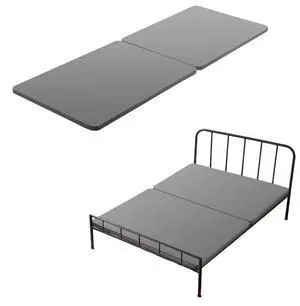 VEVOR Full Size Bunkie Board, 1.5 in Bed Board Slats with 200D Oxford Cloth, Wooden Mattress Support for Full Size Bed, Easy Assembly Support Under Mattress, 2 Piece, Gray
