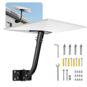 VEVOR Starlink Gen 3 Mount Adjustable Wall Mounting Standard Gen 3 Pipe Kit