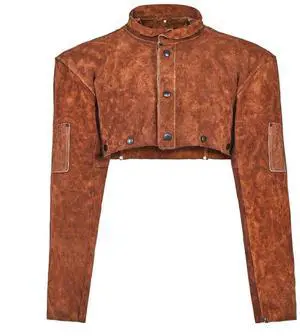 VEVOR Leather Welding Cape Sleeve Heavy Duty Flame Resistant Cape Sleeve L-Size