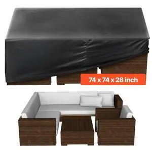 Patio Outdoor Furniture Cover 420D Waterproof Table Chairs Sofa 74x74 inch