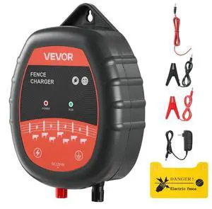 Electric Fence Charger 10kV 1J AC DC Electric Fence Energizer 1.86 Miles Range