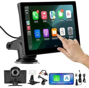 Car Stereo Radio CarPlay Touchscreen 9 in Apple Android Front/Rear Camera