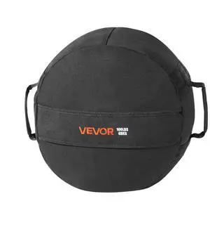 VEVOR Workout Sandbag, Heavy Duty Workout Power Bags with Handles, 100 lbs/45 kg Slam Bag for Fitness Strength Weight Training Cross-Training, Home Gym Exercise, Black (Unfilled)