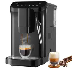 Automatic Espresso Machine 20Bar w/ Frother Steam Wand & 15 Grinding Level