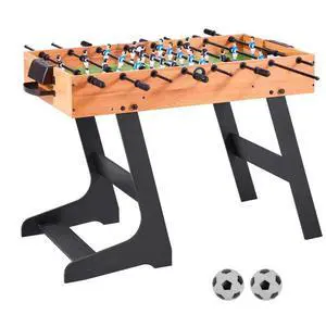 42 inch Folding Foosball Soccer Game Table Standard Size Indoor Table for Home