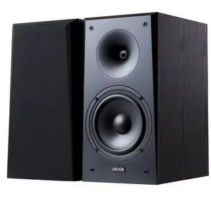 Passive Bookshelf Home Speakers Pair of Stereo Audio Speakers Cone 55Hz-20KHz