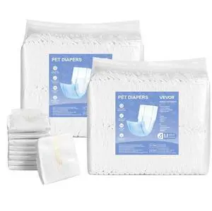 VEVOR Disposable Male Dog Diapers Super Absorbent Male Dog Wraps M Size 96 Count