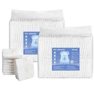 VEVOR Disposable Dog Diapers Super Absorbent Female Dog Diapers M Size 96 Count