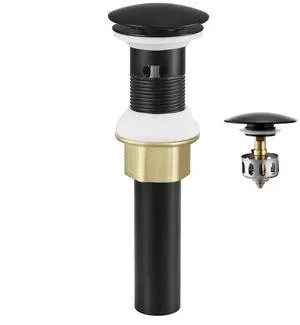 Bathroom Sink Drain with Overflow Anti-Clogging Vessel Sink Drain Strainer