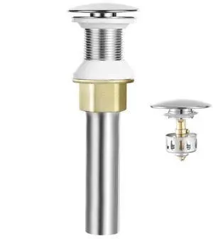 Bathroom Sink Drain Without Overflow All Metal Vessel Sink Drain Strainer