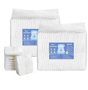 VEVOR Disposable Dog Diapers Super Absorbent Female Dog Diapers XS Size 96 Count