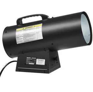 Portable Propane Air Heater 60000BTU Stepless Temp Settings Outdoor