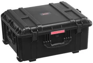 VEVOR Weatherproof Hard Case, Heavy Duty Protective Dry Box Case with Pre-Cut Foam, Wheels & Retractable Pull Handles for Travel, Hunt, Military, Tactical, IP67 Waterproof Case for Cameras(63x50x32)
