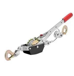 Power Puller Come Along Winch 2 Ton 4409 lbs Heavy Duty Pull Hoist 2 Hooks