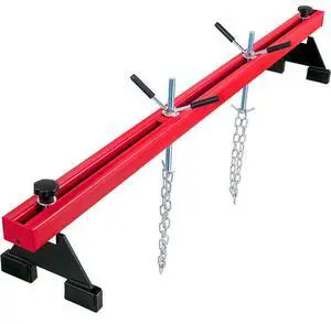 VEVOR Engine Support Bar 1100 Lbs Capacity Engine Transverse Bar Engine Hoist 2 Point Lift Holder Hoist Dual Hooks, Engine Hoist Keeps Engine Stable for Home Garages & Auto Repair Shop