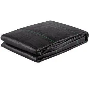 VEVOR Geotextile Fabric, 12.5 x 30 ft 3.5oz Woven PP Driveway Drain Cloth w/ 600lbs Tensile Strength, Heavy Duty Underlayment for Soil Stabilization, Landscaping, Weed Barrier, 12.5FT30FT-3.5OZ, Black