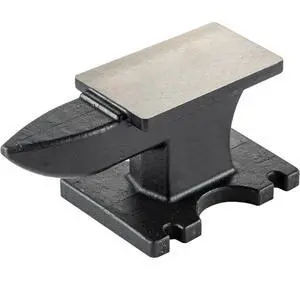 VEVOR Cast Iron Anvil, 25 Lbs(11kg) Single Horn Anvil with 6.8 x 3.5 inch Countertop and Stable Base, High Hardness Rugged Round Horn Anvil Blacksmith, for Bending, Shaping