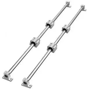 VEVOR Linear Guide Rail Set, SFC20 1000mm, 2 PCS 39.4 in/1000 mm SFC20 Guide Rails 4 PCS SC20 Slide Blocks 4 PCS Rail Supports, Linear Rails and Bearings Kit for Automated Machines CNC DIY Project