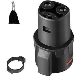 VEVOR J1772 to Tesla Charger Adapter, 80 Amp 240V AC, SAE J1772 EV Charging Adapter to Tesla Plug, with Storage Bag Anti-Drop Lock IP65 Tested to UL Standards Material, Compatible with Tesla Model 3,