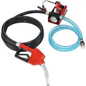 VEVOR Diesel Fuel Transfer Pump Kit,10 GPM 12V DC Portable Electric Self-Priming Fuel Transfer Extractor Pump Kit with Automatic Shut-off Nozzle Hose for Diesel, Kerosene, Machine, Transformer Oil