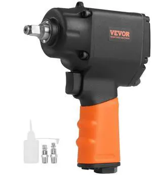 VEVOR Air Impact Wrench, 3/8-Inch Drive Air Impact Gun, Up to 690ft-lbs Nut-busting Torque, Lightweight Pneumatic Impact Wrench for Auto Repairs and Maintenance
