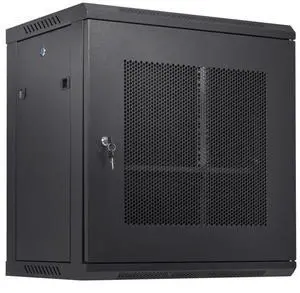 VEVOR 12U Wall Mount Network Server Cabinet, 15.5'' Deep, Server Rack Cabinet Enclosure, 200 lbs Max. Ground-mounted Load Capacity, with Locking Door Side Panels, for IT Equipment, A/V Devices