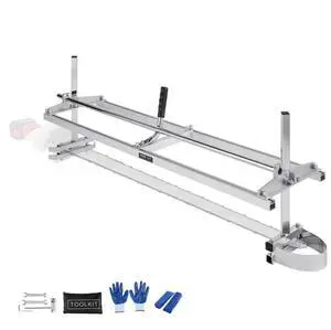 VEVOR Chainsaw Mill, Portable Sawmill 14"-48" Guide Bar, Galvanized Steel Chainsaw Planking Mill with 0.2"-11.81" Cutting Thickness, Wood Lumber Cross Cutting Saw Mill for Builders and Woodworkers