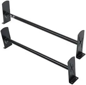 VEVOR Van Roof Ladder Rack, 2 Bars Alloy Steel Roof Racks, 500 LBS Capacity Rain-Gutter Roof Rack, Adjustable Length 35.8"-57.5", Van Ladder Rack Compatible with Chevrolet Express, GMC Savana, etc