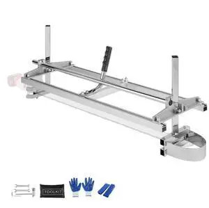 VEVOR Chainsaw Mill, Portable Sawmill 14"-36" Guide Bar, Galvanized Steel Chainsaw Planking Mill with 0.2"-11.81" Cutting Thickness, Wood Lumber Cross Cutting Saw Mill for Builders and Woodworkers