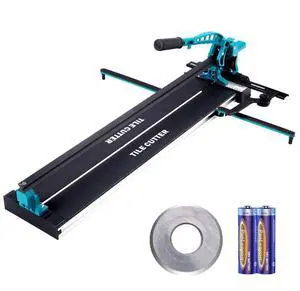 VEVOR Manual Tile Cutter, 32 inch, Porcelain Ceramic Tile Cutter with Tungsten Carbide Cutting Wheel, Infrared Positioning, Anti-Skid Feet, Durable Rails for professional installers or beginners