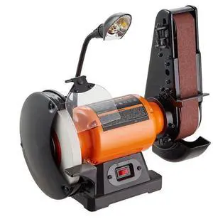 VEVOR 8 Inch Bench Grinder with 2 x28 Inch Belt Sander Combo, Bench Grinder Sander with 2.5A Induction Motor for Metalworking Sharpening Grinding