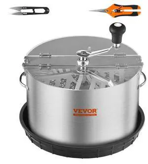 VEVOR Bud Leaf Trimmer, 16 inch Stainless Steel Manual Bud Trimmer Machine, with Clear PET Cover for Visual Cutting, Hand Pruners Included, for Cutting Leaves, Buds, Flowers, Hydroponic Plants